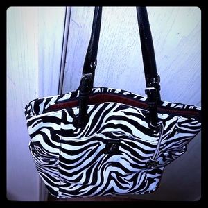 Grace Adele zebra purse